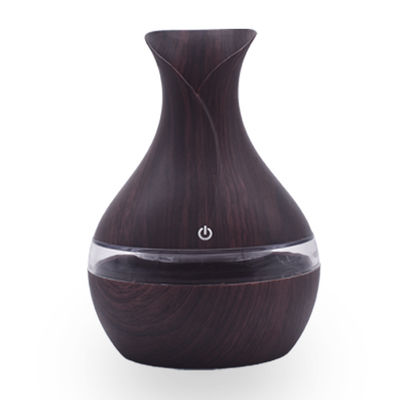 コンパクト 300ml 木製花瓶デザイン 家庭用超音波湿気 Diffuser