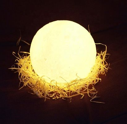 2700K LED 月球宇宙ランプ 環境用 PLA 3D 印刷 12cm x 15cm Null デザインスタイル