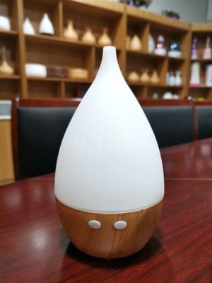 超音波湿気機 2022 デスクトップ 5V 携帯 USB 木粒精油ディフューザー 160ml LEDライト付き