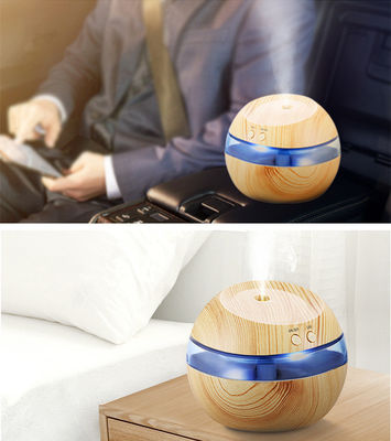 3W ポータブル 130ml ウッドグレーン ミニ 超音波アトマイザー USB 空気湿気器
