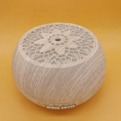 550ml 変色 木製 LED エッセンシャルオイル 湿気化器 アロマディフューザー 24V 容量&gt; 200ml