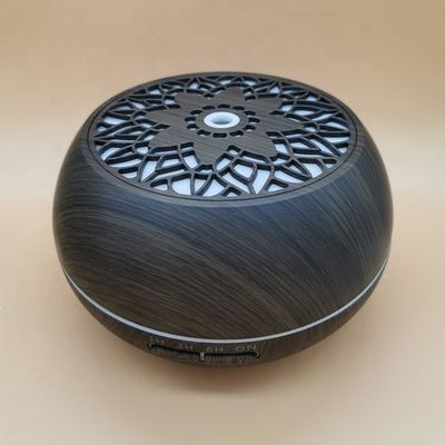 550ml 変色 木製 LED エッセンシャルオイル 湿気化器 アロマディフューザー 24V 容量&gt; 200ml